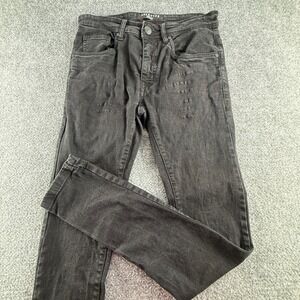 Arketype Mens Skinny Jeans Faded Black Stretch Denim 30x32 Slim Fit Pants